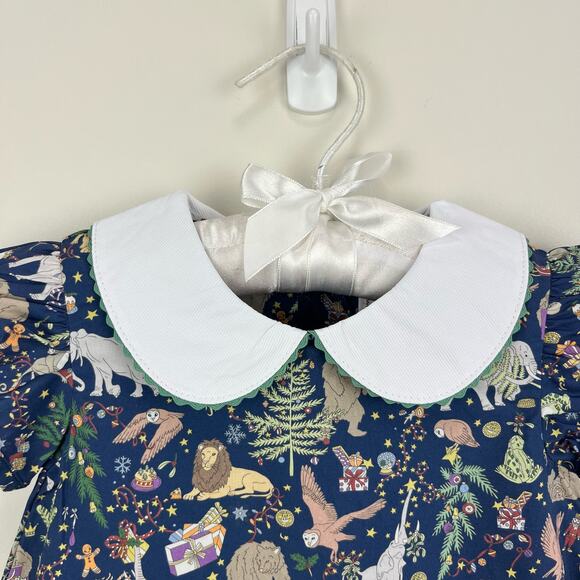 Classic Prep Childrenswear Paige Dress Liberty Christmas 9-12 Months NWT - Picture 2 of 11
